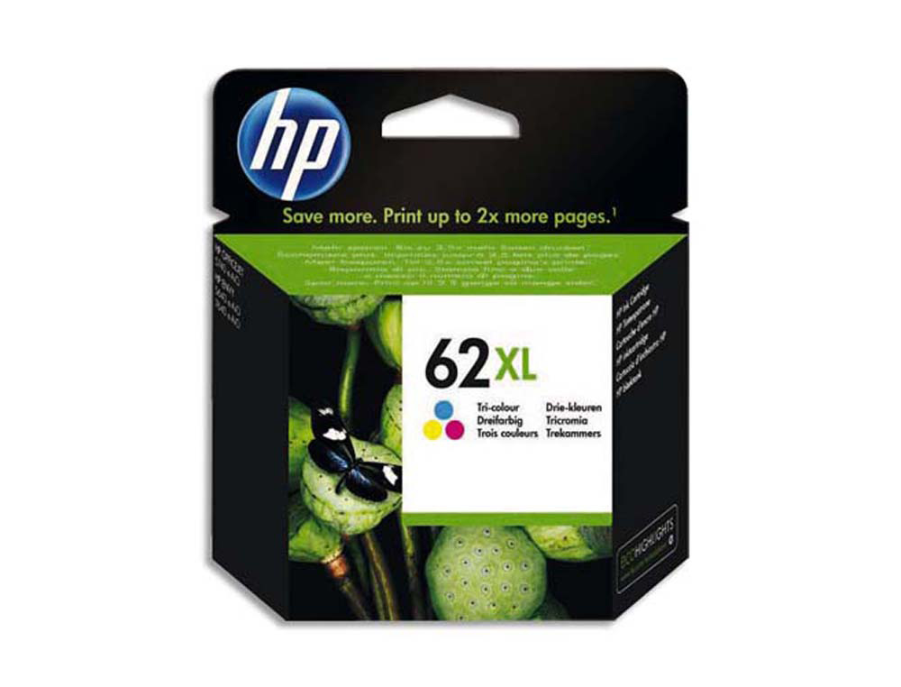 Cartouche d'encre original hp 62xl 415 p cyan/magenta/jaune pack 3 couleur