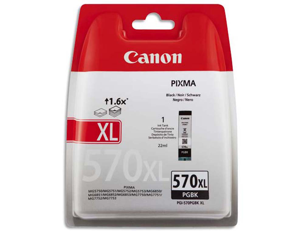 Cartouche d'encre original canon pgi-570 500 p noir