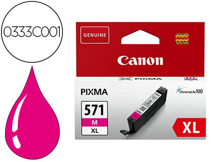 Cartouche d'encre original canon cli-571xl 11 ml magenta