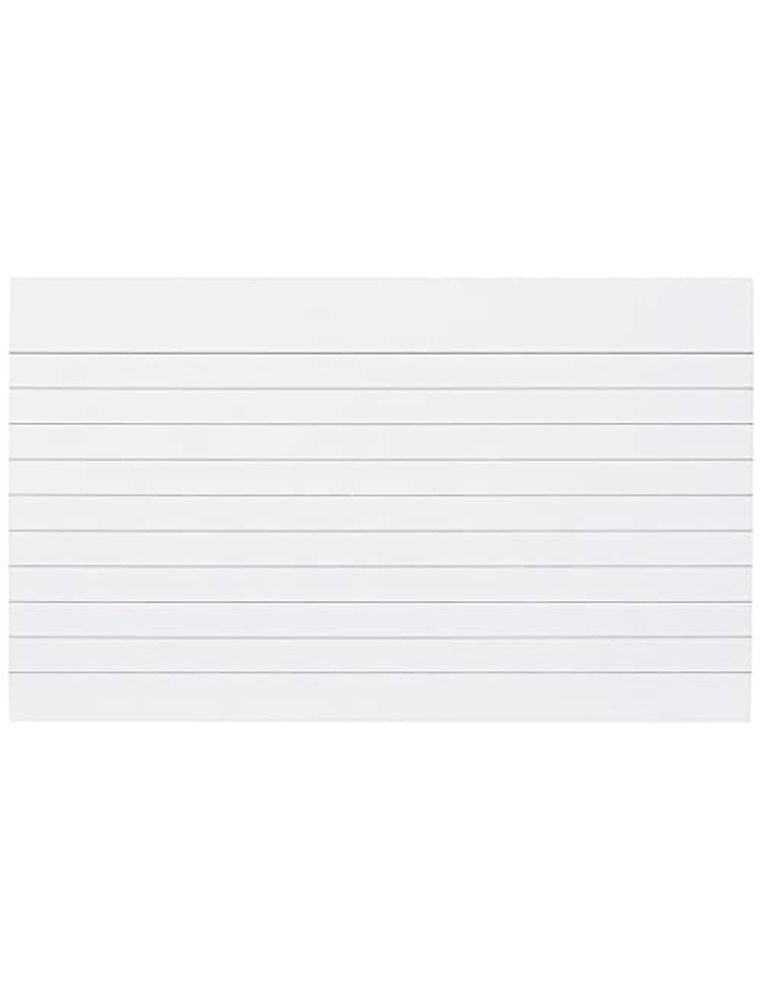 Fiche q-connect papier ligné révision index 76x121mm       coloris blanc pack 100u