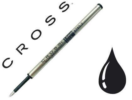 Recharge bille cross slim medium pour roller cross click coloris noir