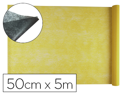 Tissu non tissé liderpapel costumes accessoires chemin de table rouleau 5x0.5m coloris jaune