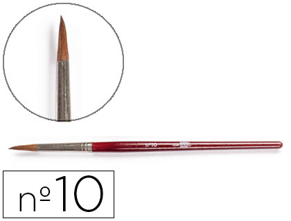 Pinceau liderpapel bois virole chromée aquarelle nº10