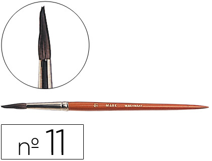 Pinceau liderpapel bois virole chromée aquarelle nº11