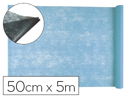 Tissu non tissé liderpapel costumes accessoires chemin de table rouleau 5x0.5m coloris bleu ciel