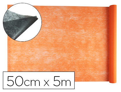 Tissu non tissé liderpapel costumes accessoires chemin de table rouleau 0.42x5m coloris orange