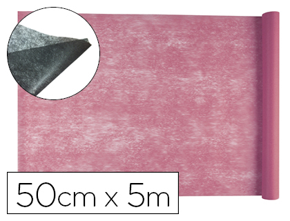 Tissu non tissé liderpapel costumes accessoires chemin de table rouleau 0.42x5m coloris rose