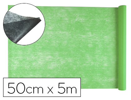 Tissu non tissé liderpapel costumes accessoires chemin de table rouleau 0.42x5m coloris vert