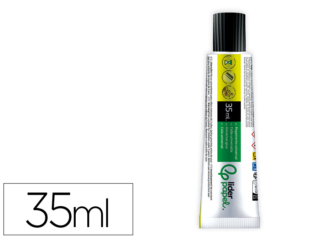 Colle liderpapel gel universelle transparente tube 35ml