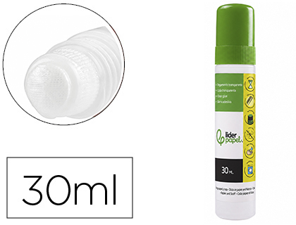 Colle stylo liderpapel liquide transparente avec embout applicateur papier et tissu collage propre précis 30ml