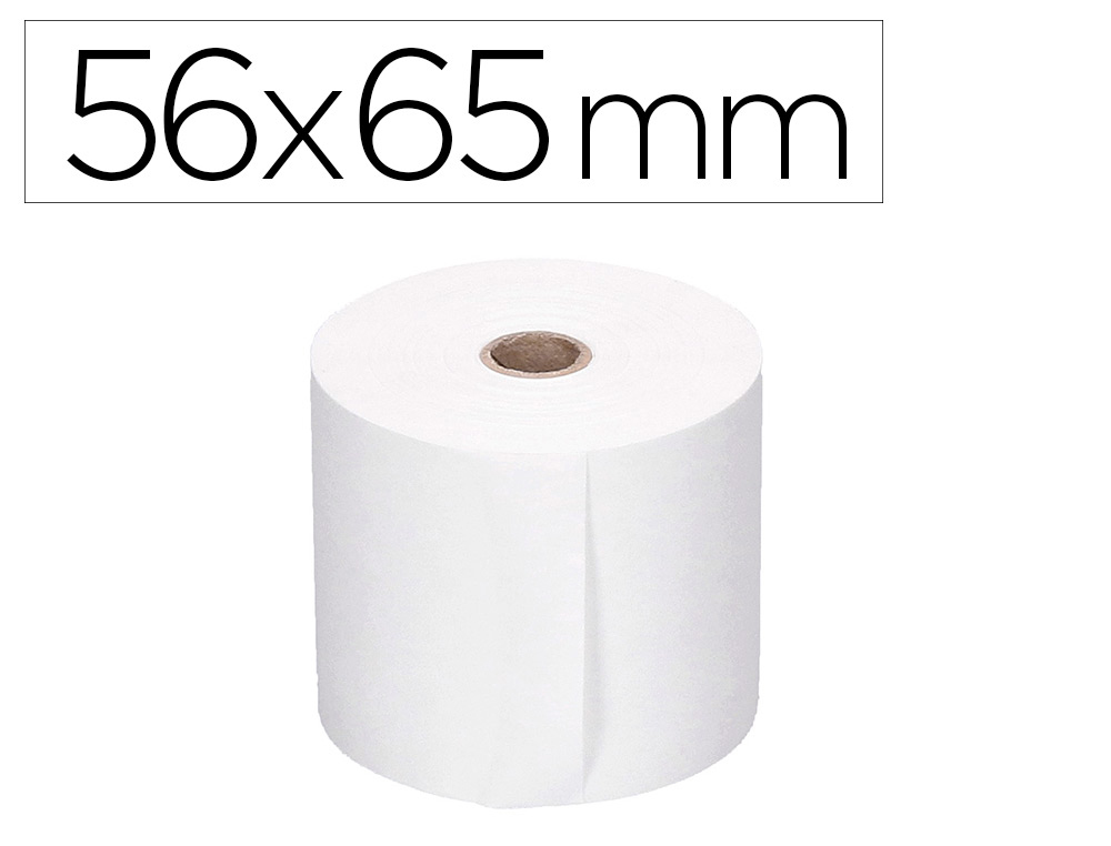 Bobine thermique q-connect 56 mm largeur x 65 mm diametre