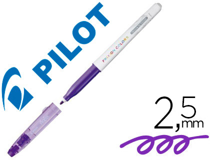 Stylo-feutre pilot frixion colors dessin effaçable pointe fibre résistante 2.5mm violet
