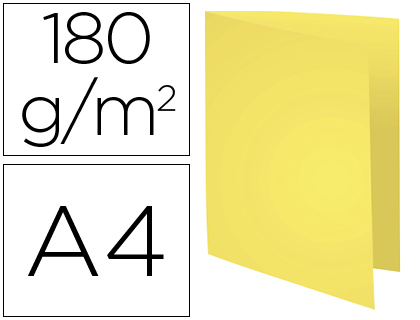 Chemise exacompta forever carte semi rigide recyclée 240x320mm 180g coloris jaune lot 100 unités