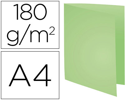Chemise exacompta forever carte semi rigide recyclée 240x320mm 180g coloris vert lot 100 unités