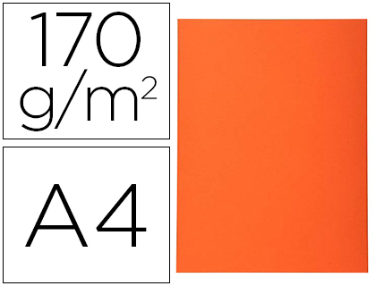 Chemise exacompta forever carte semi rigide recyclée 240x320mm 180g coloris orange lot 100 unités
