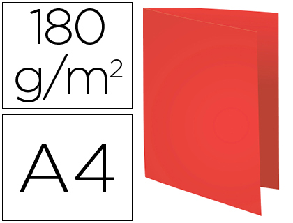 Chemise exacompta carte semi rigide forever recyclée 240x320mm 180g coloris rouge lot 100 unités