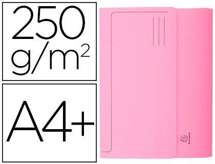 Chemise exacompta super pastel pochette carte neuve rabat 210g coloris rose lot 50 unités