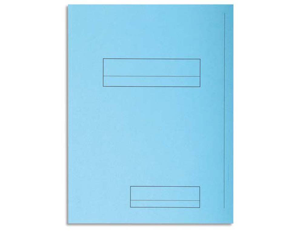 Chemise exacompta super carte semi rigide 240x320mm 210g imprimée 2 rabats coloris bleu clair lot 50 unités