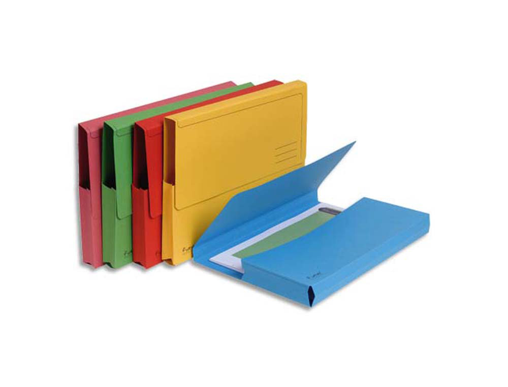 Chemise exacompta forever carte recyclée pochette 240x320mm 290g coloris vert lot 50 unités
