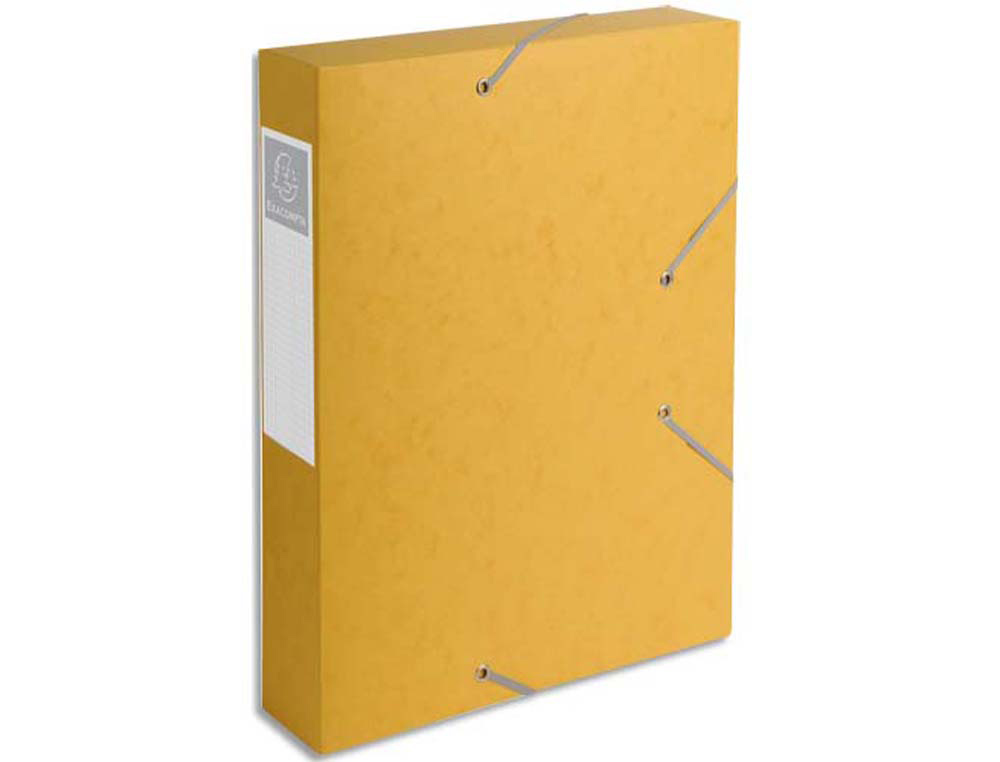 Boîte classement exacompta nature future carte lustrée 7/10e a4+ 240x320mm dos 60mm 600g coloris jaune