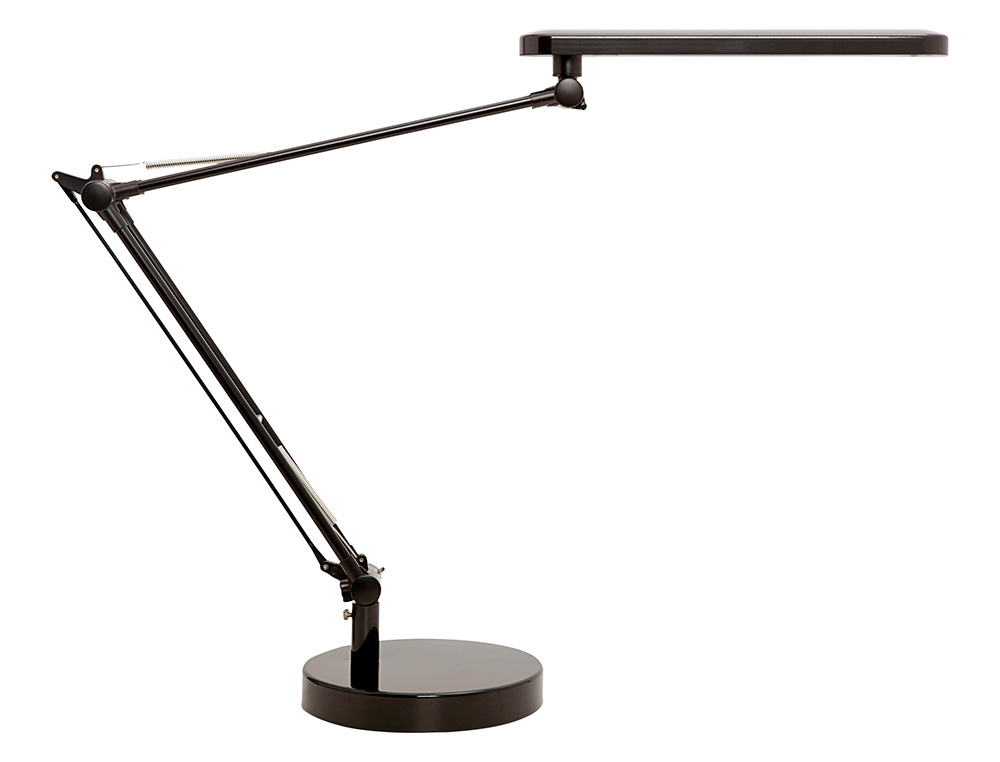 Lampe unilux mamboled led diffuseur répartition lumière double bras articulé tête orientable coloris noir