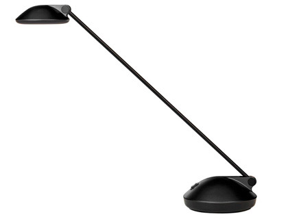 Lampe unilux jokerled 2.0 module led interchangeable interrupteur socle 2 intensités coloris noir