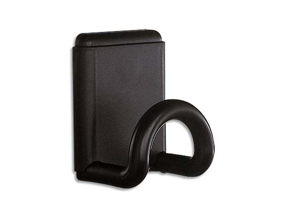 Patère murale unilux fil magnétique abs cicolac brillant supporte 12kg 8x10cm coloris noir