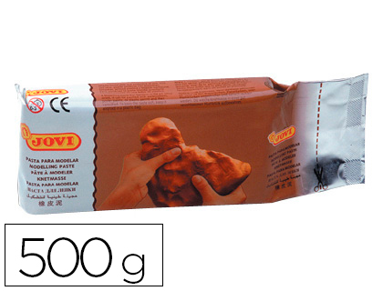 Pâte à modeler jovi autodurcissante coloris terracotta pain 500g