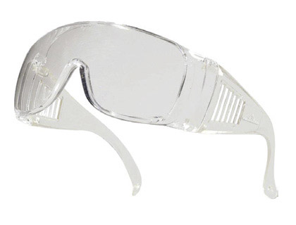 Lunettes visiteur deltaplus piton polycarbonate monobloc uv400 incolore