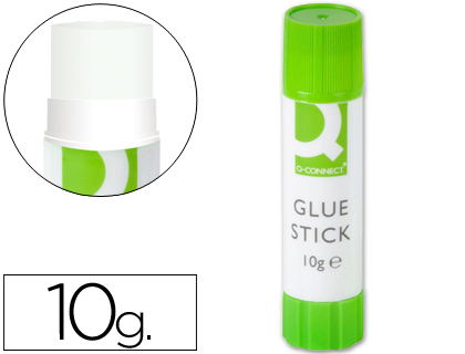Colle blanche q-connect usage scolaire bureau tout type de papier bâton 10g