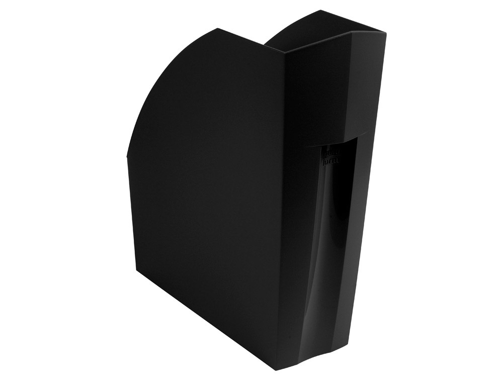 Porte-revues exacompta the magazine ecoblack 292x110x320mm stable grande capacité forme conique noir