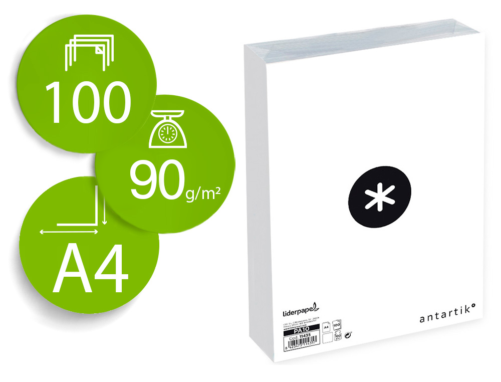 Papier multifonction antartik a4 100 g/m2 haute qualite     blancheur 169 opacite 95 100  feuilles