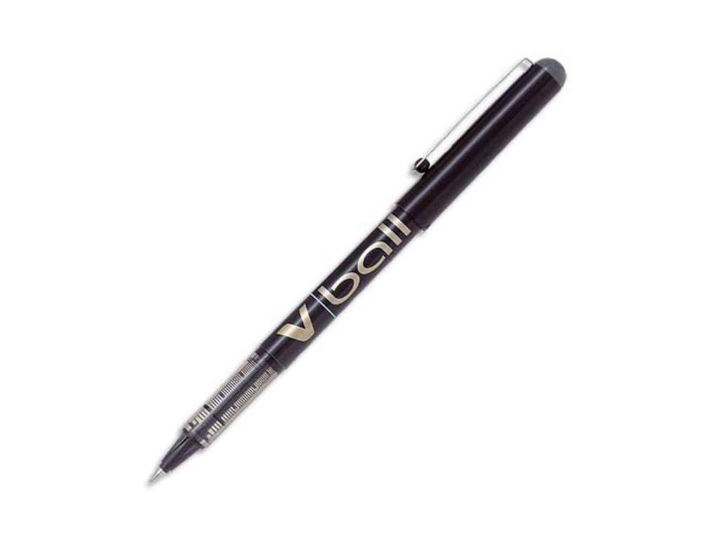 Roller pilot vball 7 écriture moyenne 0.5mm encre liquide niveau visible régulateur débit clip métal coloris noir