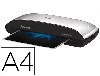Plastifieuse fellowes spectra à chaud 75/125mc a4 levier débrayage document mal inséré usage fréquent+10 pochettes