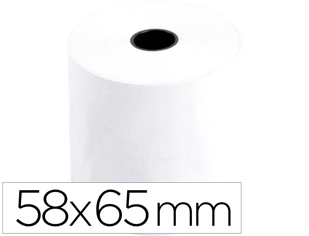 Bobine thermique q-connect 58 mm largeur x 65 mm diametre