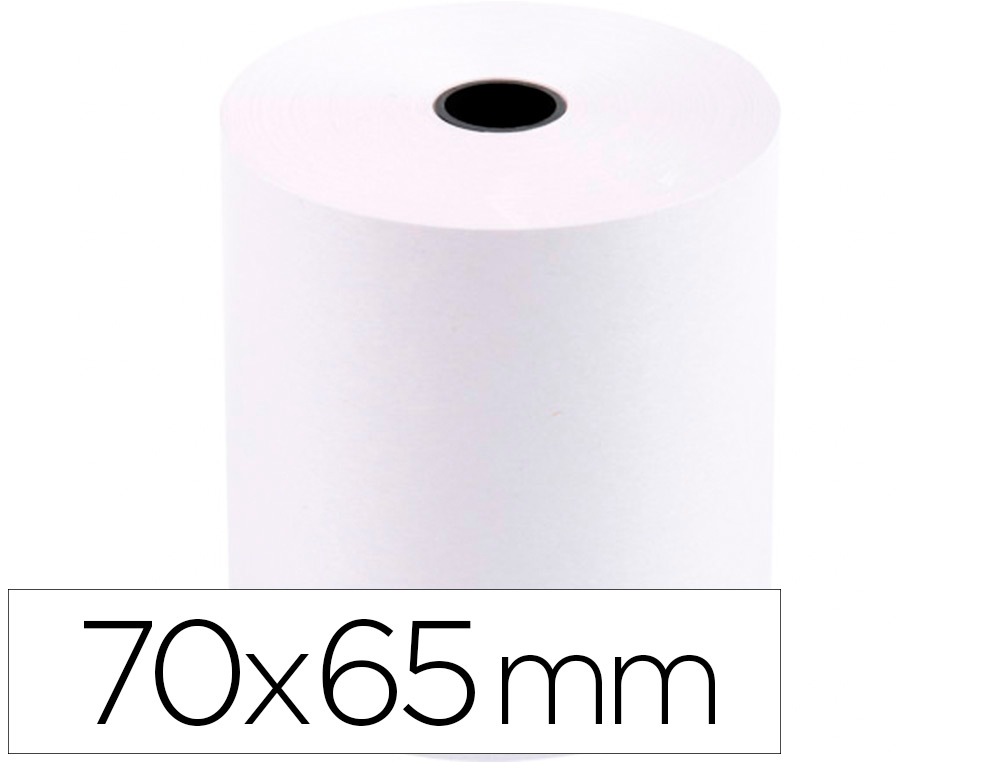 Bobine thermique q-connect 70 mm largeur x 65 mm diametre
