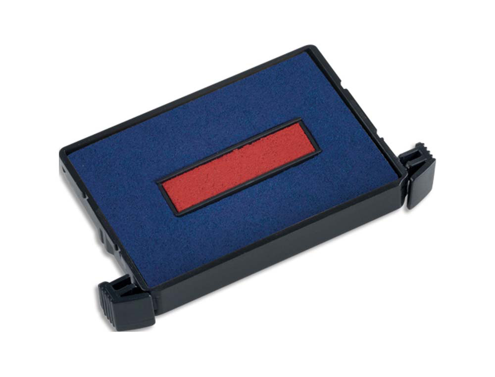 Recharge tampon trodat formulestandard 4750/4750l1/4750l2/4750l8/4941 bleu/rouge blister de 3 unites