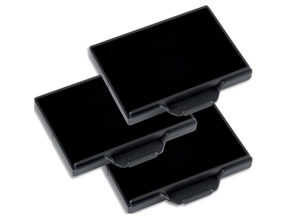 Recharge tampon trodat 5465/55510pl/5466pl/55510/5208/5480 coloris noir blister 3 unités