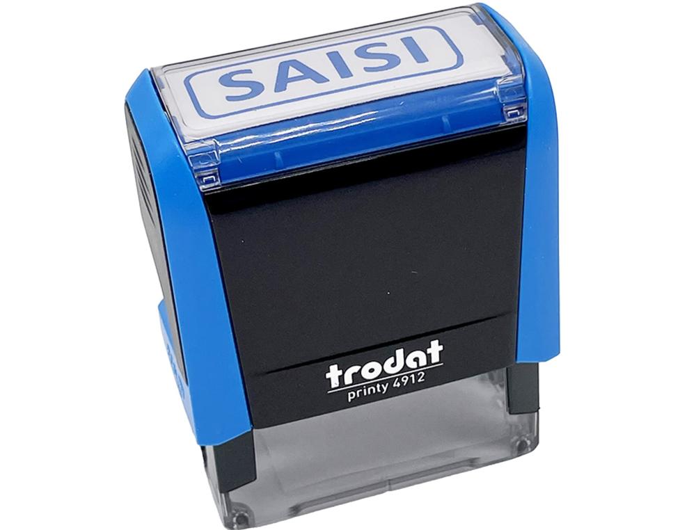 Formule commerciale trodat xprint saisi le empreinte 44x15mm encrage automatique rechargeable bleu