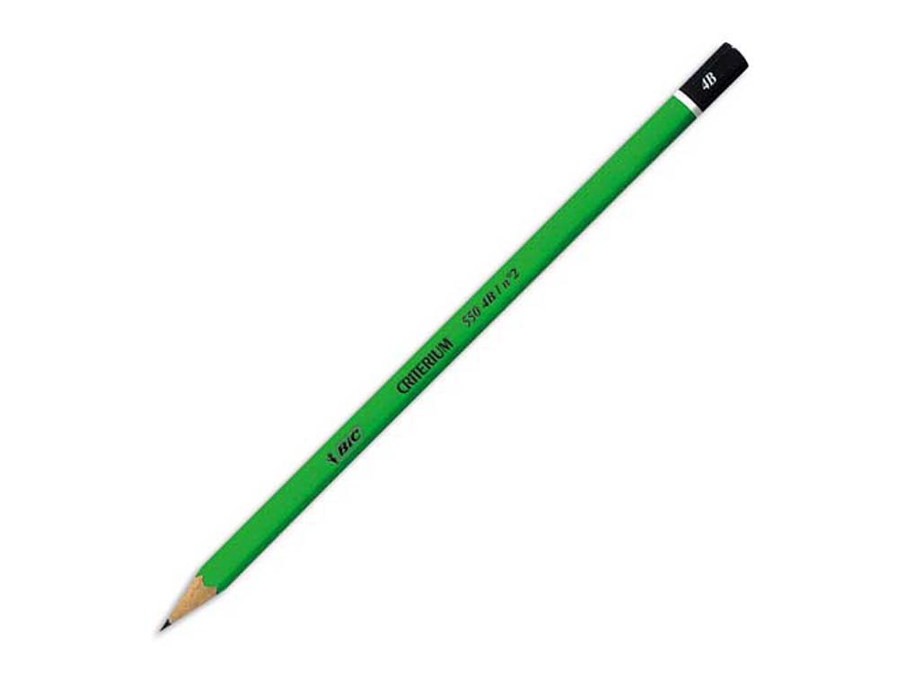Crayon graphite bic critérium 550 4b bois hexagonal tête trempée baguée excellente taillabilité