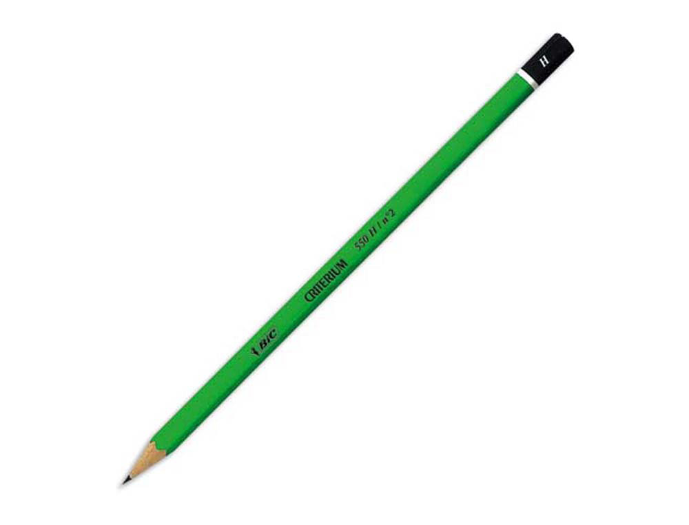 Crayon graphite bic critérium 550 h bois hexagonal tête trempée baguée excellente taillabilité