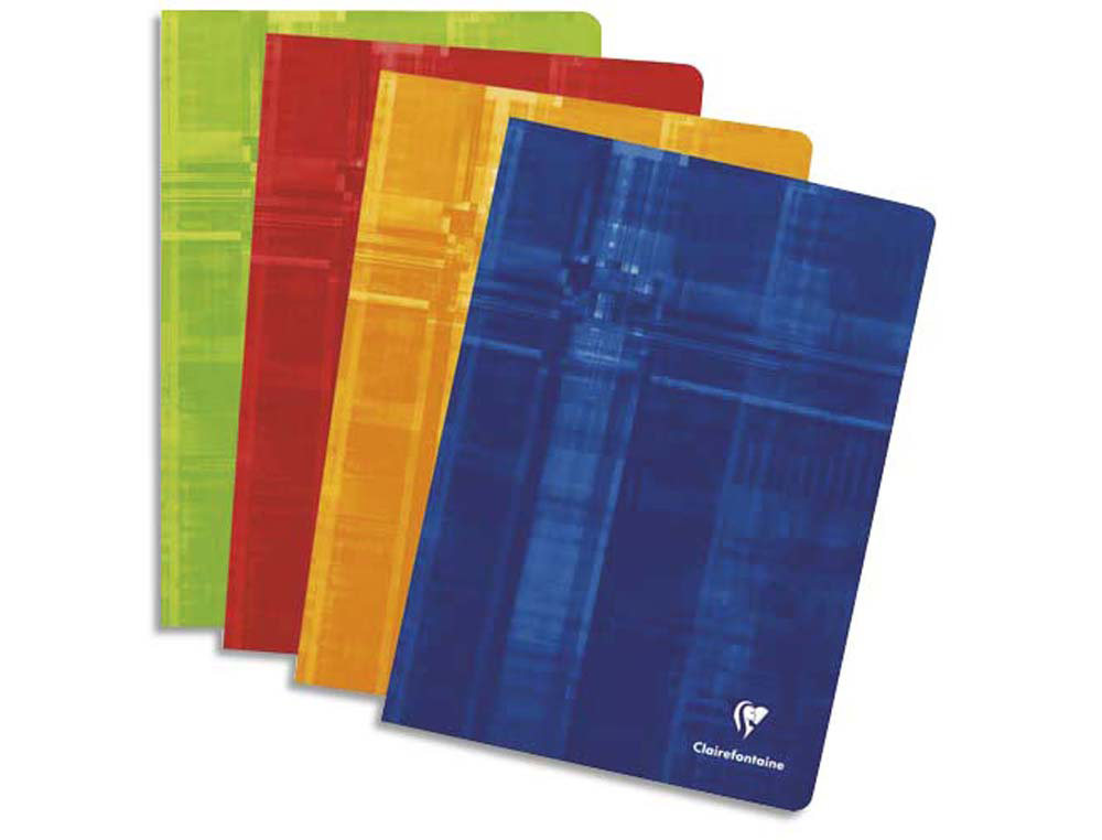 Cahier piqué clairefontaine a4+ 24x32cm 192 pages 90g réglure séyès coloris assortis