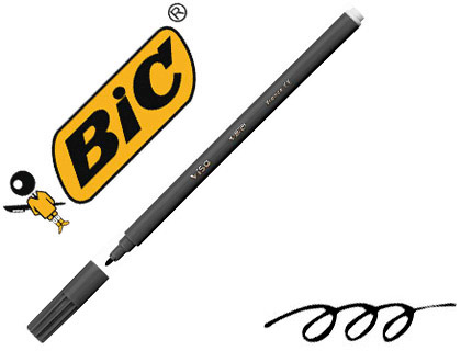 Feutre bic kids visa coloriage encre lavable capuchon ventilé pointe bloquée ultra-résistante couleur noir