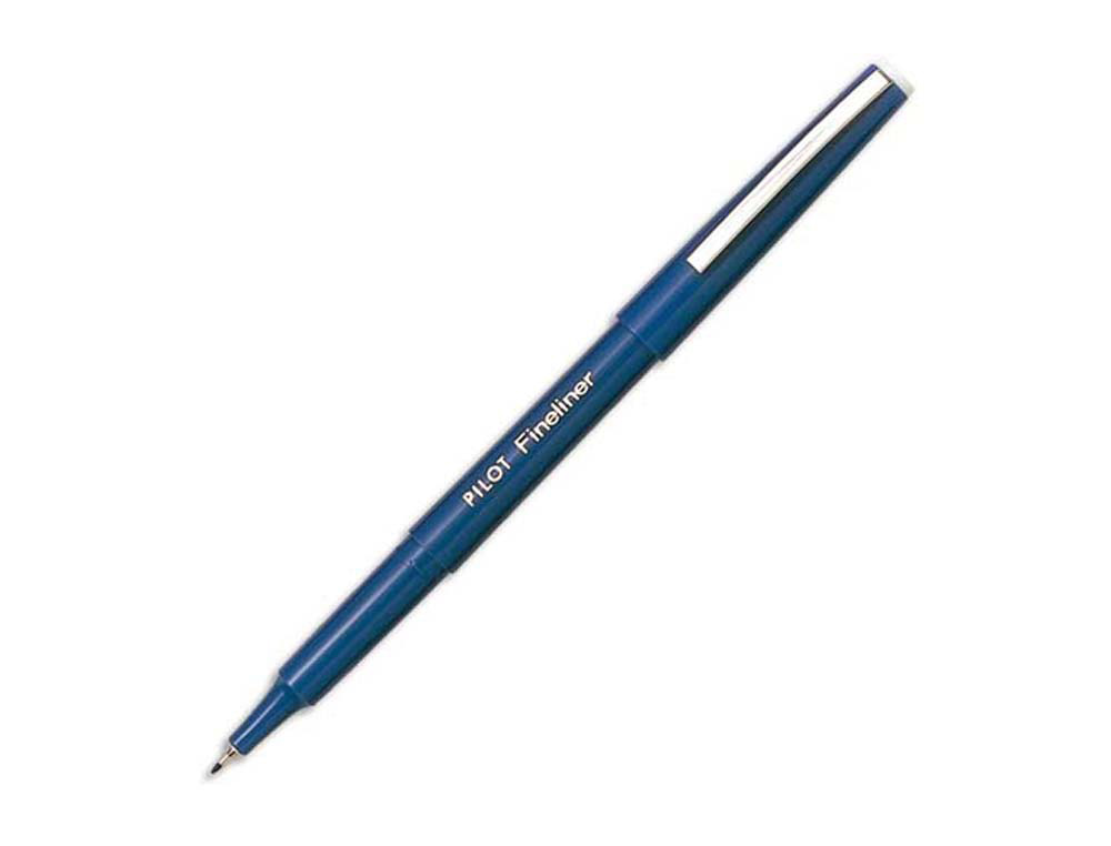 Stylo-feutre pilot fineliner écriture fine 0.3mm pointe polyacétate baguée encre liquide permet copies carbone bleu