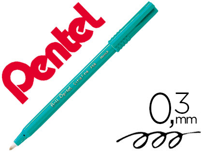 Feutre roller ball pentel r56 bille pointe plastique écriture fine 0.3mm coloris noir