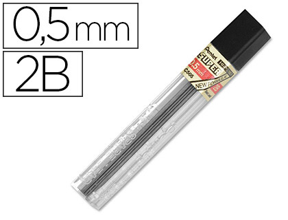 Mine pentel 0.5mm 2b étui 12 unités