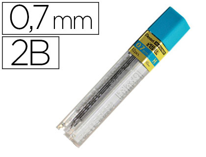 Mine pentel 0.7mm 2b étui 12 unités
