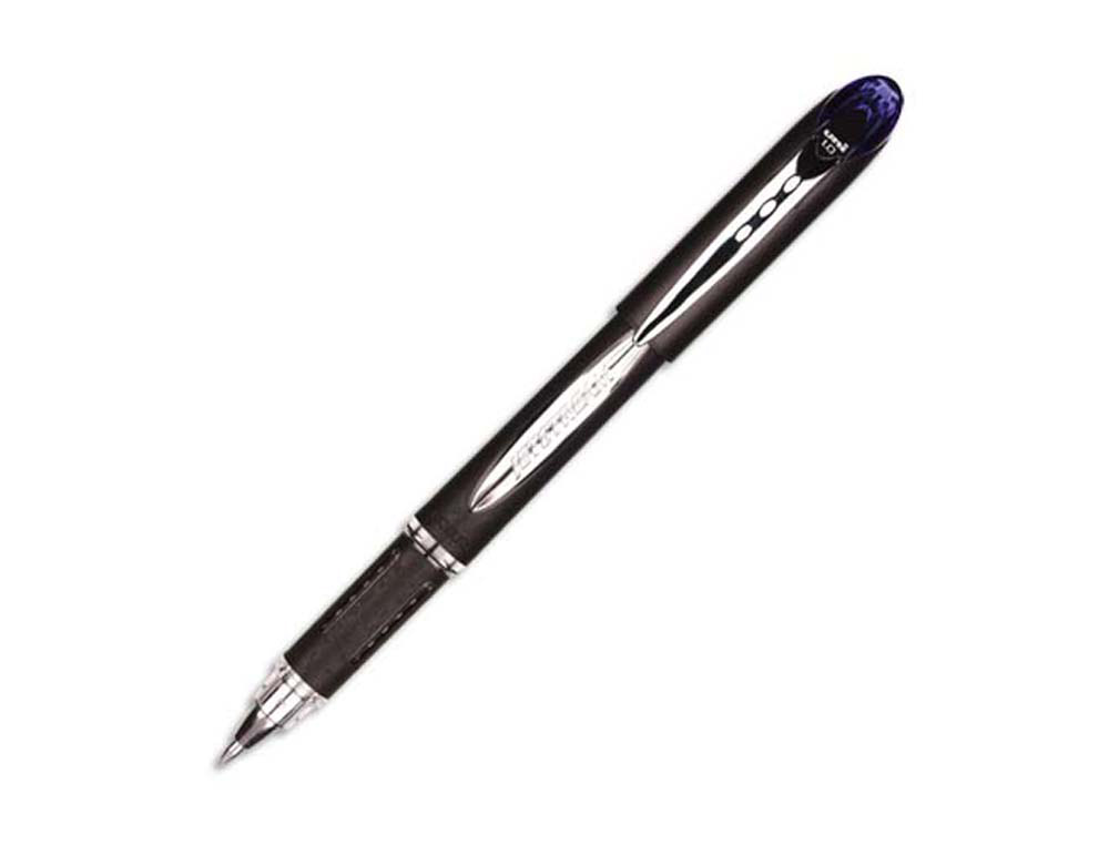 Stylo-bille uniball jetstream écriture moyenne 0.5mm encre gel grip antiglisse encre ultra fluide rechargeable bleu