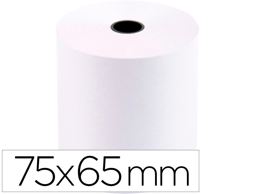 Bobine thermique q-connect 75 mm largeur x 65 mm diametre
