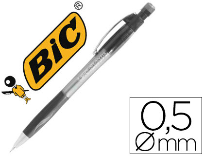 Porte-mine bic velocity 0.7mm corps transparent canon rétractable gomme capuchon protecteur amortisseur anti-casse mine